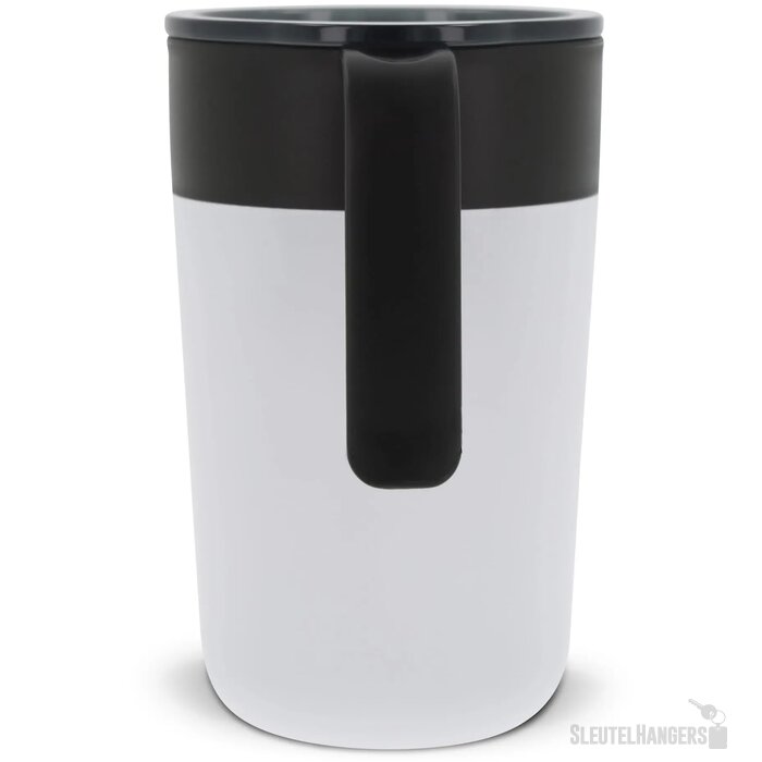 Dubbelwandige koffie mok 400ml wit 400 ml