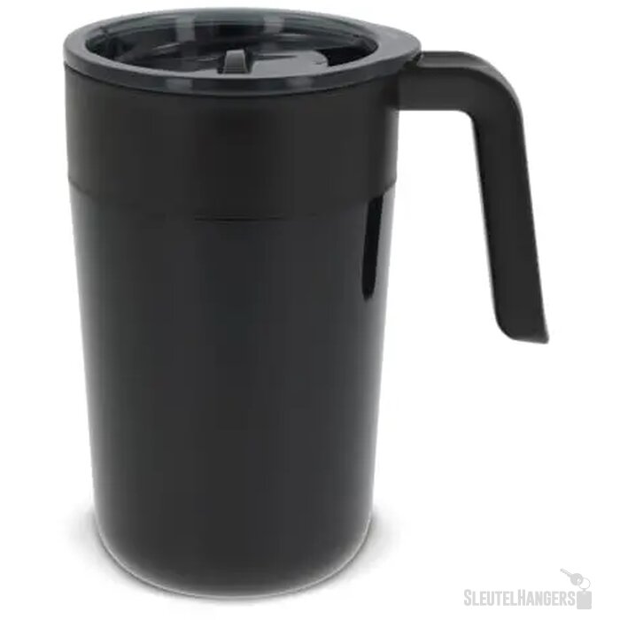 Dubbelwandige koffie mok 400ml zwart 400 ml