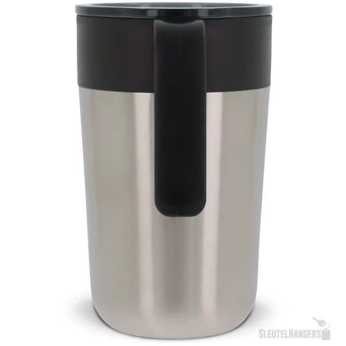 Dubbelwandige koffie mok 400ml zilver 400 ml