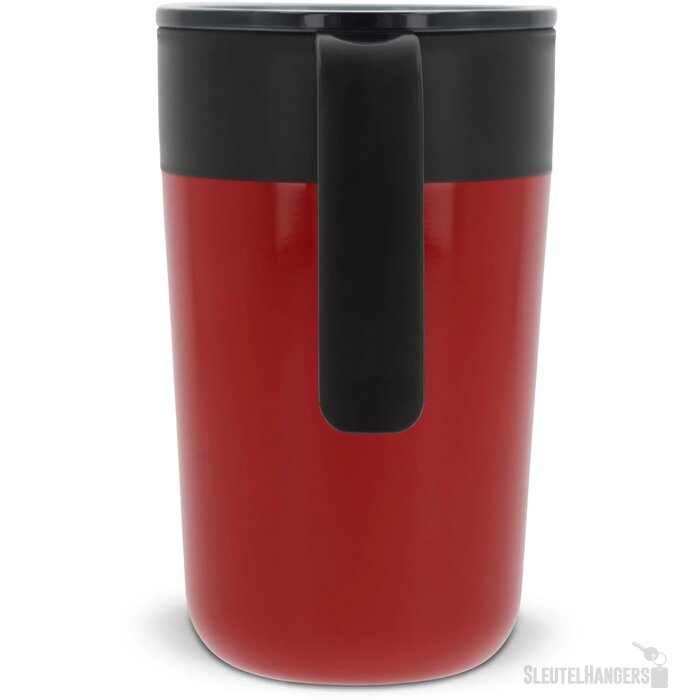 Dubbelwandige koffie mok 400ml donker rood 400 ml