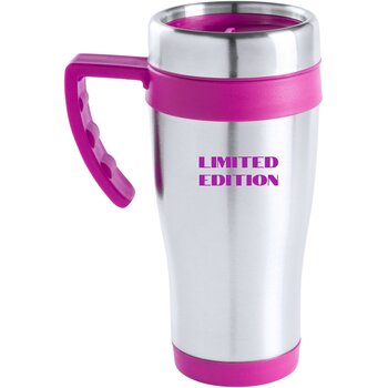 Thermosbeker met gekleurd oor (450 ml) Fuchsia Thermosbeker met gekleurd oor (450 ml) Fuchsia