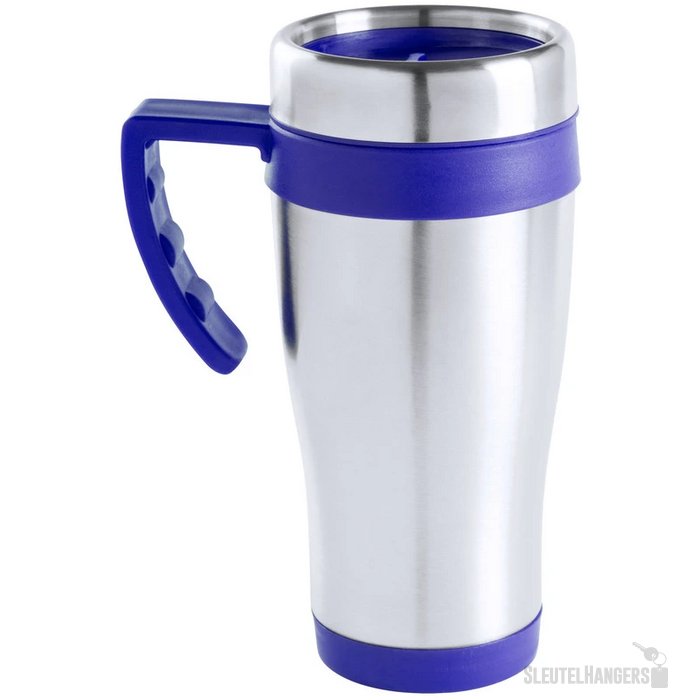 Thermosbeker met gekleurd oor (450 ml) Blauw
