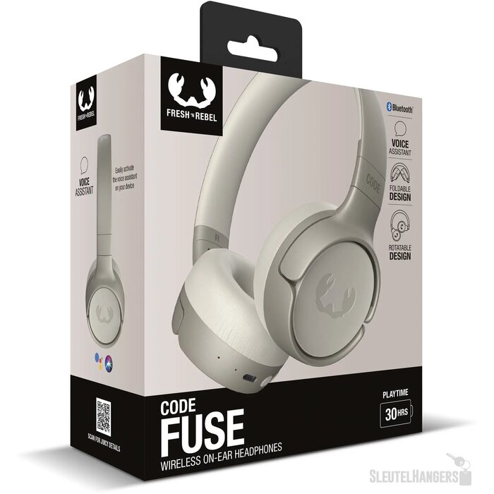 Code Fuse-Wireless on-ear headphone Beige