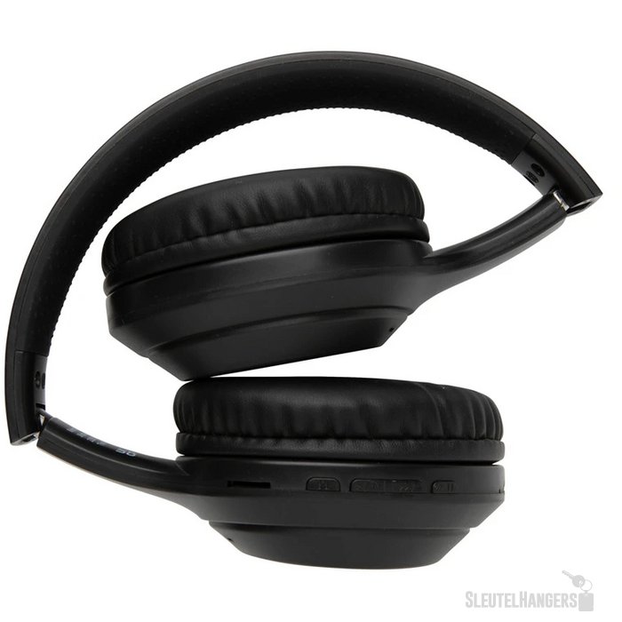 RCS standaard recycled plastic hoofdtelefoon zwart