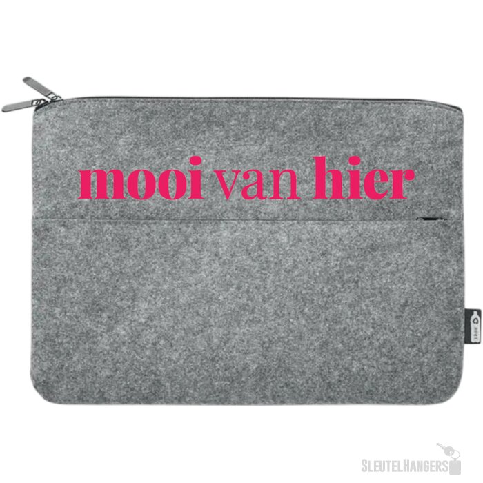Rpet vilten laptoptas Toplo grijs