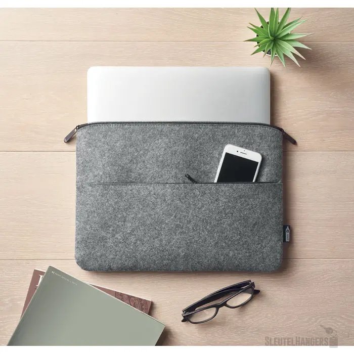 Rpet vilten laptoptas Toplo grijs