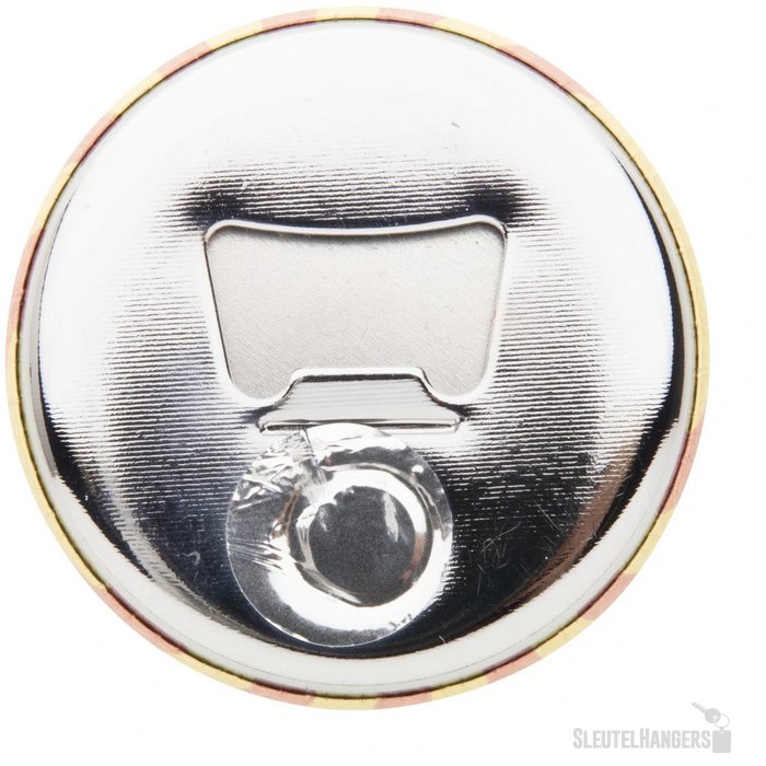 Magbadge Bottle Button Met Pin En Flesopener Zilver
