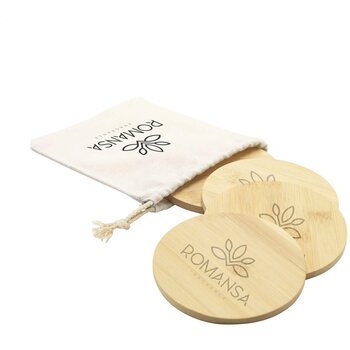 Bamboo Coaster Set Onderzetters Naturel