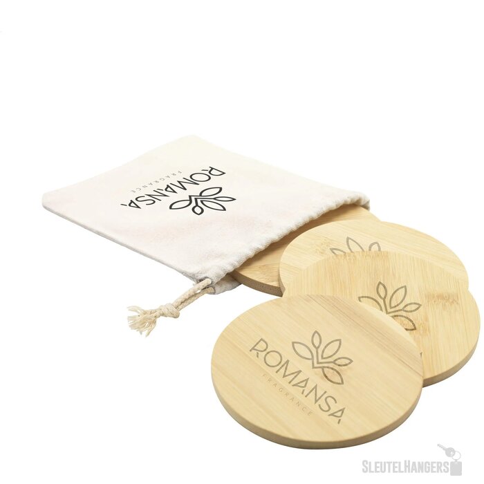 Bamboo Coaster Set Onderzetters Naturel