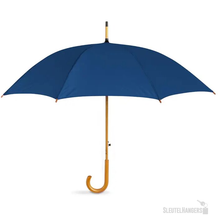 Paraplu met houten handvat Cumuli blauw