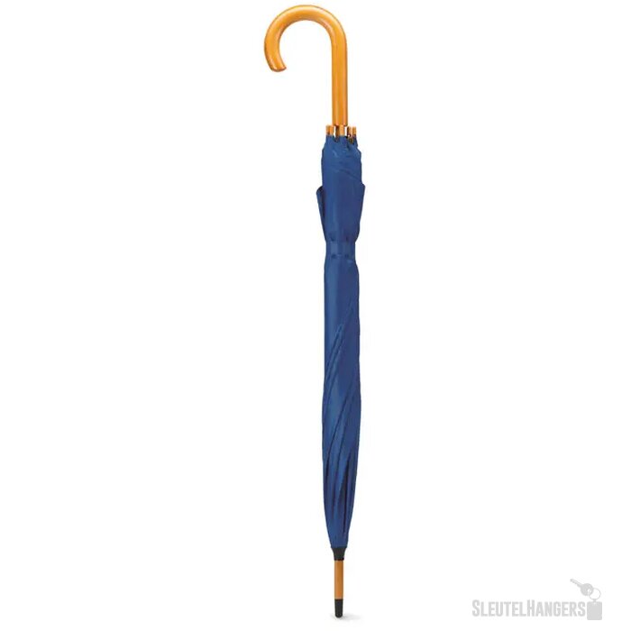 Paraplu met houten handvat Cumuli blauw