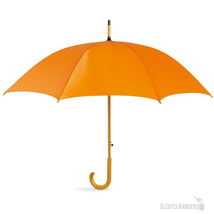 Paraplu met houten handvat Cumuli oranje