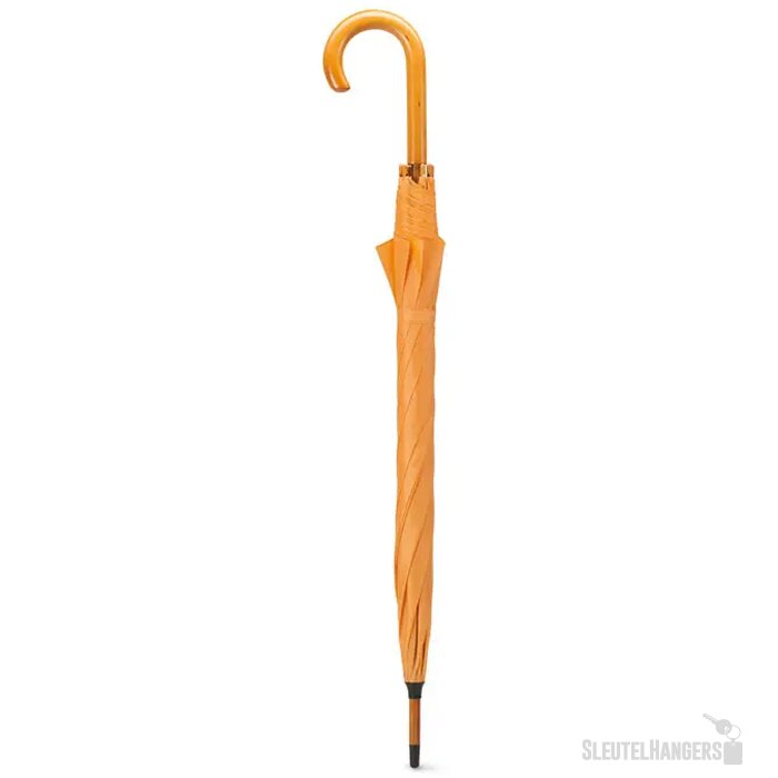 Paraplu met houten handvat Cumuli oranje