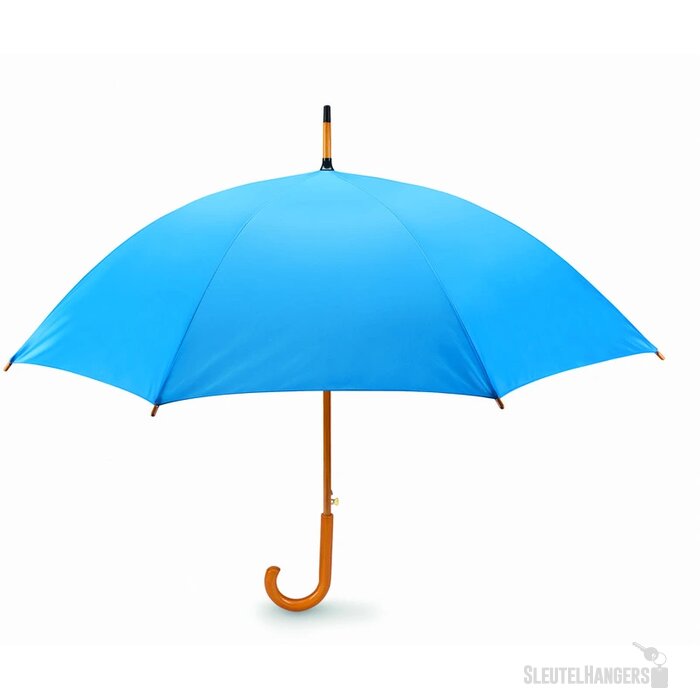 Paraplu met houten handvat Cumuli royal blauw