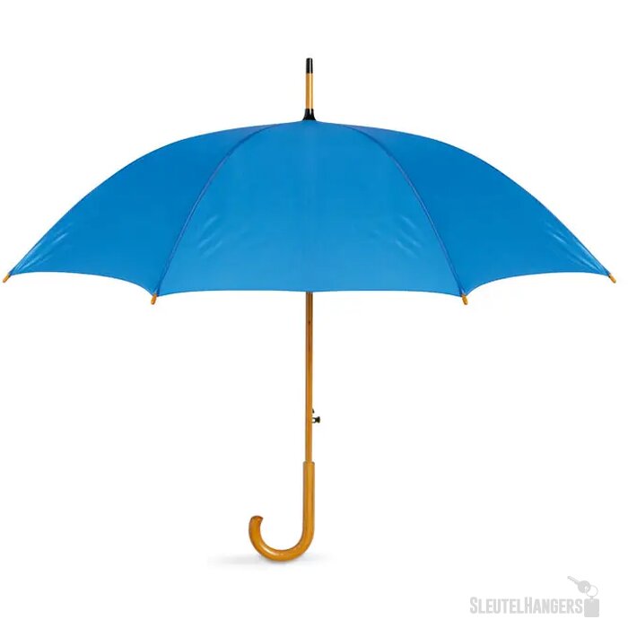 Paraplu met houten handvat Cumuli royal blauw