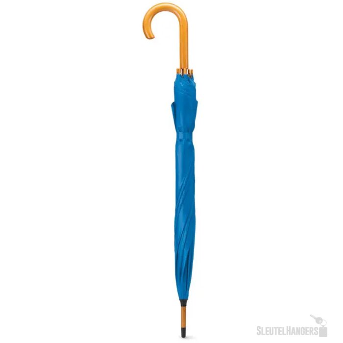 Paraplu met houten handvat Cumuli royal blauw
