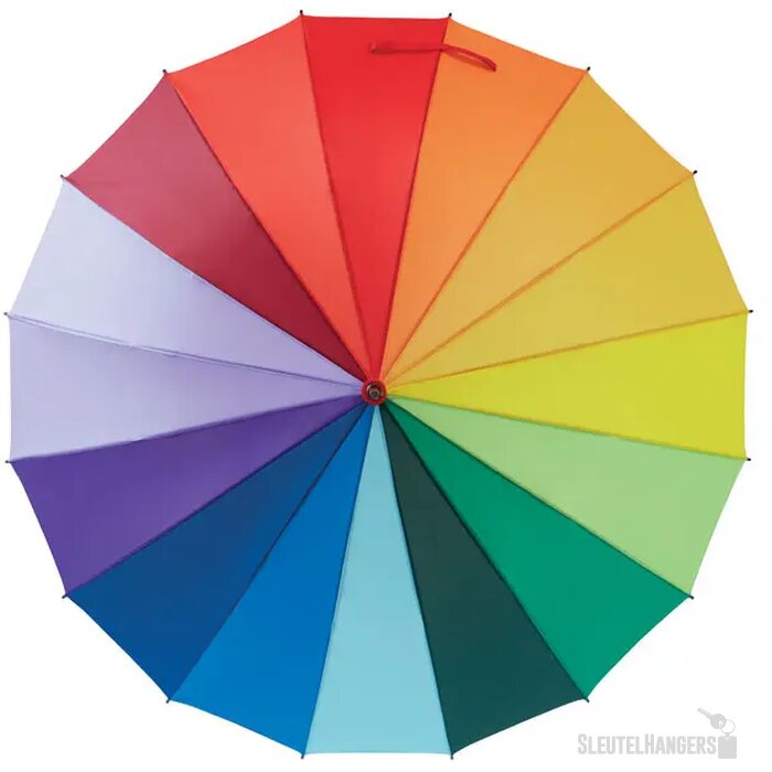 27 inch regenboogparaplu Bowbrella multicolour