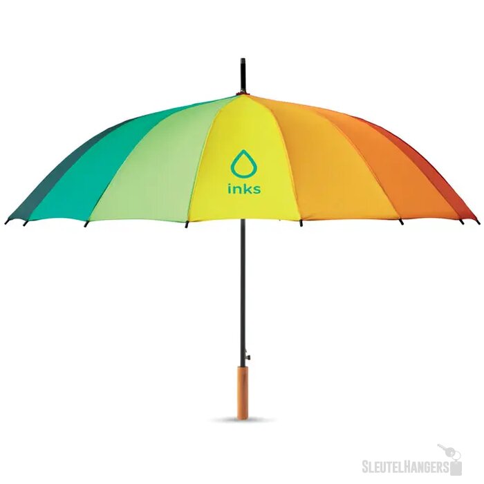 27 inch regenboogparaplu Bowbrella multicolour