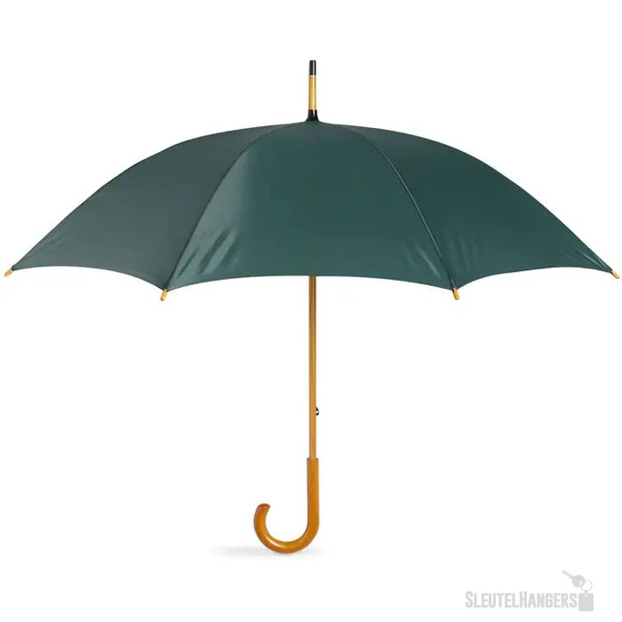 Paraplu met houten handvat Cala groen