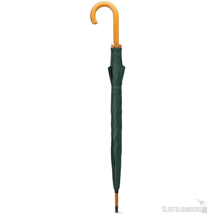 Paraplu met houten handvat Cala groen