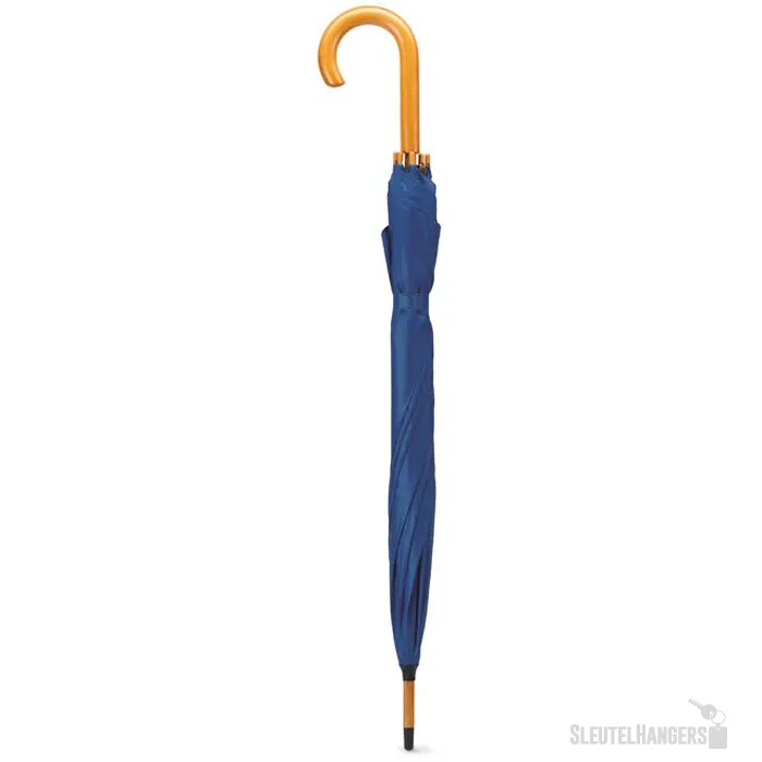 Paraplu met houten handvat Cala blauw