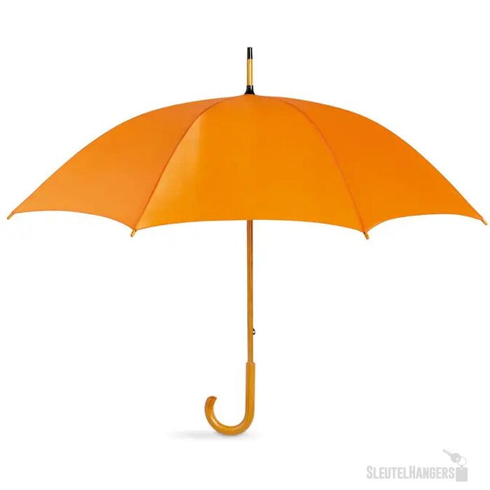 Paraplu met houten handvat Cala oranje