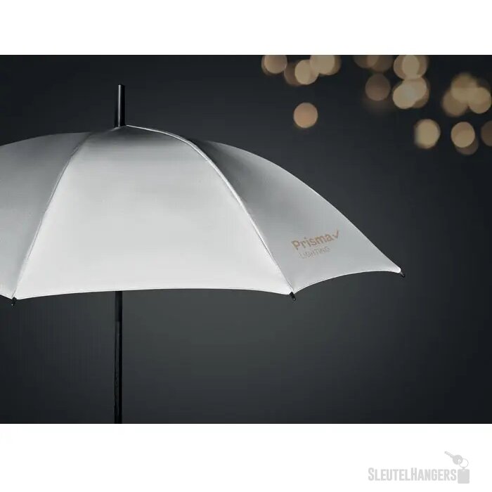Reflecterende paraplu Visibrella mat zilver
