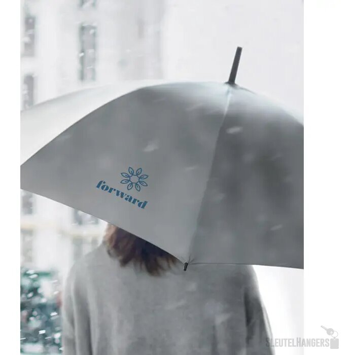 Reflecterende paraplu Visibrella mat zilver