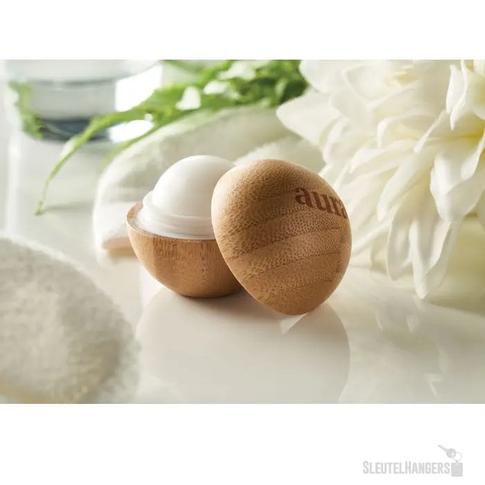 Lippenbalsem in bamboe doosje Soft lux hout