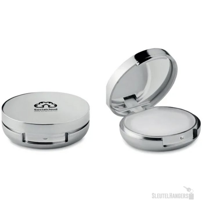 Lippenbalsem spiegel Duo mirror glanzend zilver