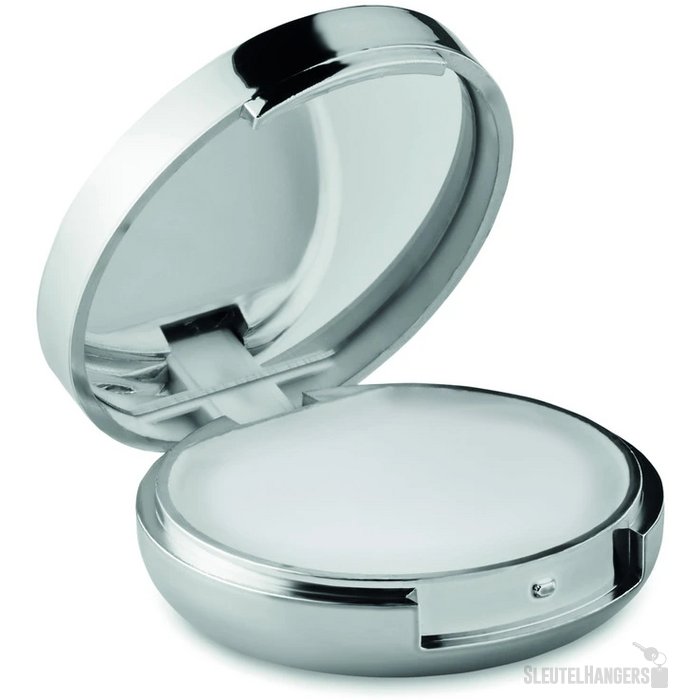 Lippenbalsem spiegel Duo mirror glanzend zilver