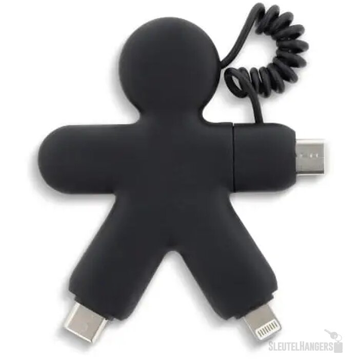 2064 | Xoopar Buddy Eco GRS Charging Cable zwart