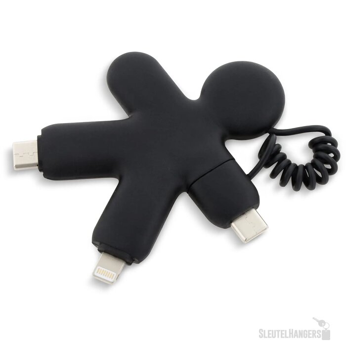 2064 | Xoopar Buddy Eco GRS Charging Cable zwart