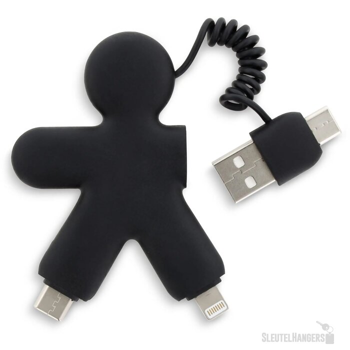2064 | Xoopar Buddy Eco GRS Charging Cable zwart