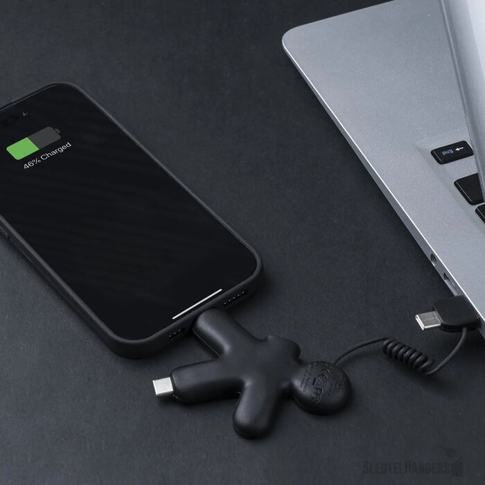 2064 | Xoopar Buddy Eco GRS Charging Cable zwart
