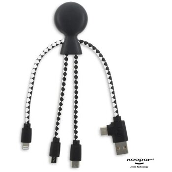 Xoopar Mr. Bio GRS oplaadkabel Zwart