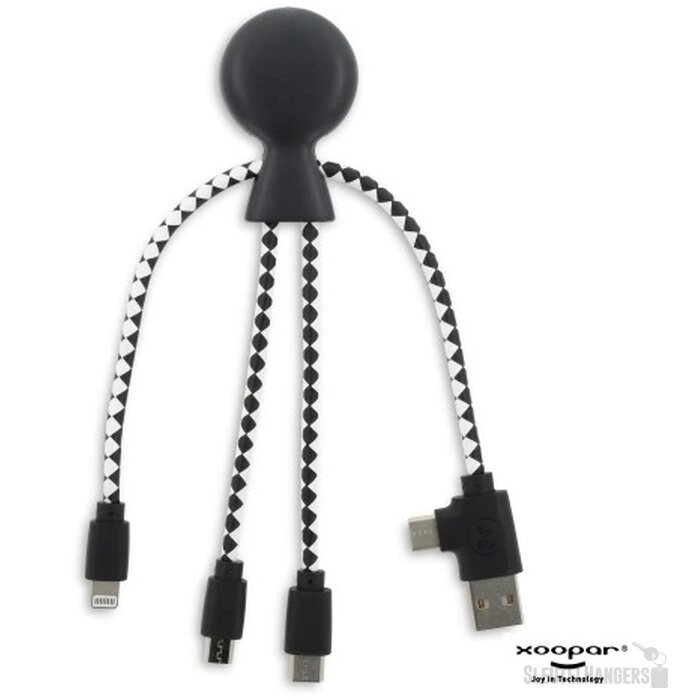 Xoopar Mr. Bio GRS oplaadkabel Zwart
