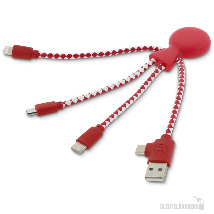 Xoopar Mr. Bio GRS oplaadkabel Rood