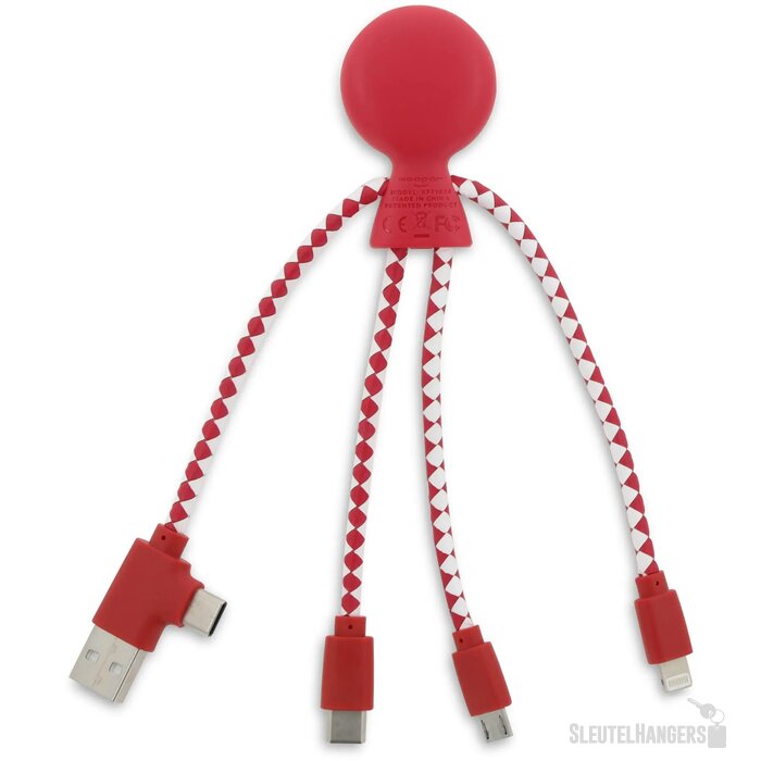 Xoopar Mr. Bio GRS oplaadkabel Rood
