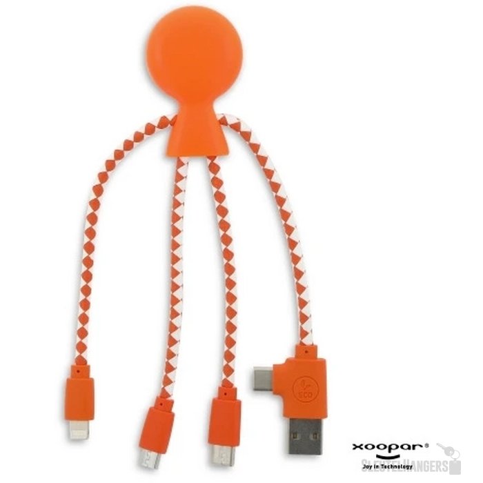 Xoopar Mr. Bio GRS oplaadkabel Oranje