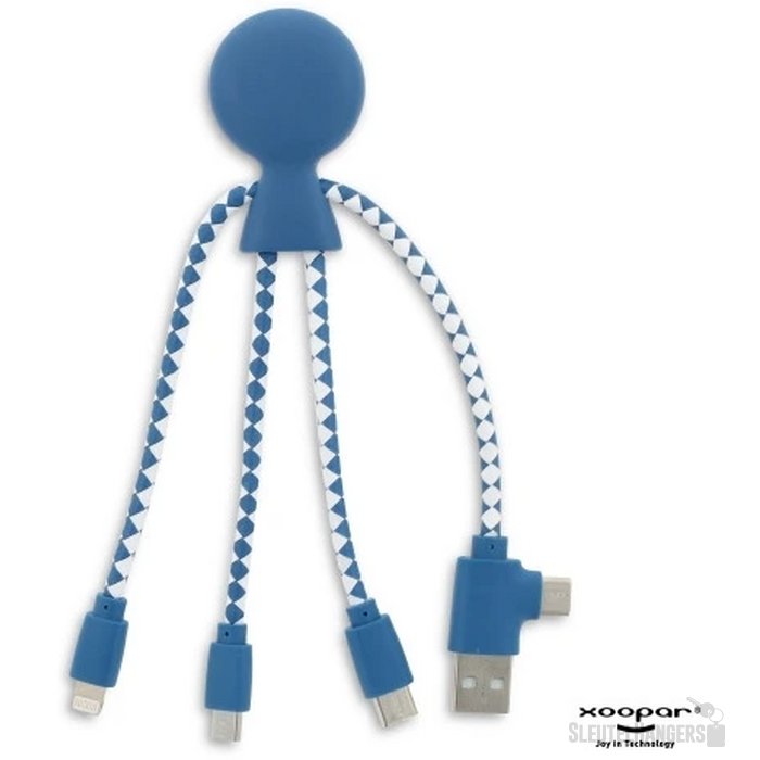 Xoopar Mr. Bio GRS oplaadkabel Blauw