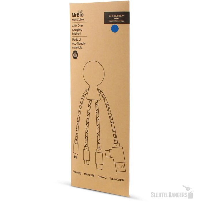 Xoopar Mr. Bio GRS oplaadkabel Blauw