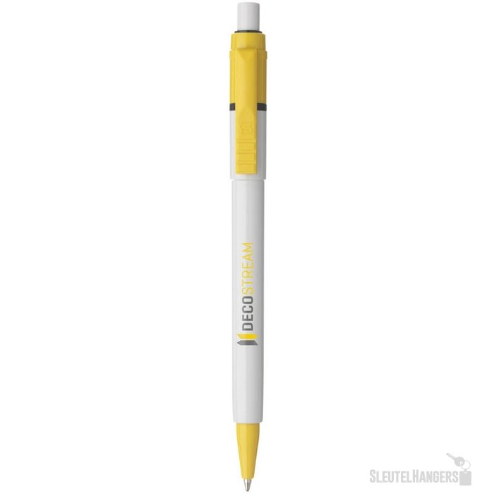 Balpen Baron Colour hardcolour wit / geel