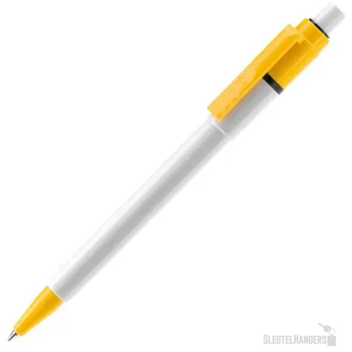 Balpen Baron Colour hardcolour wit / geel
