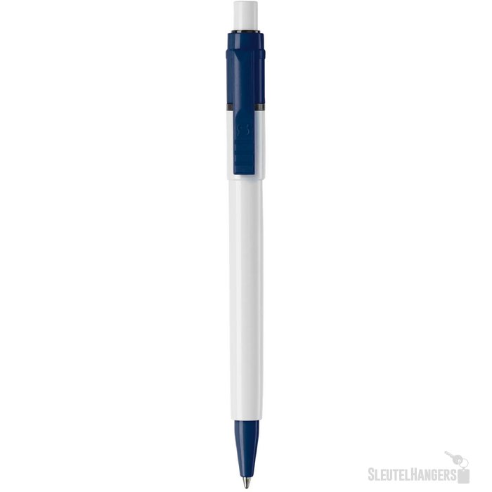 Balpen Baron Colour hardcolour wit / donker blauw