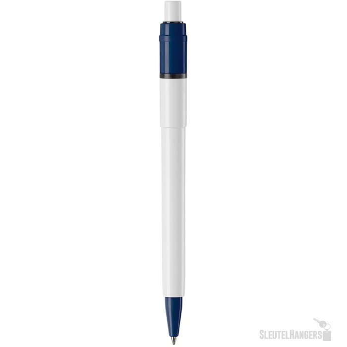 Balpen Baron Colour hardcolour wit / donker blauw