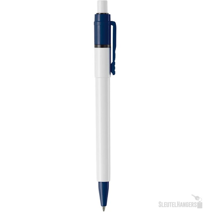 Balpen Baron Colour hardcolour wit / donker blauw