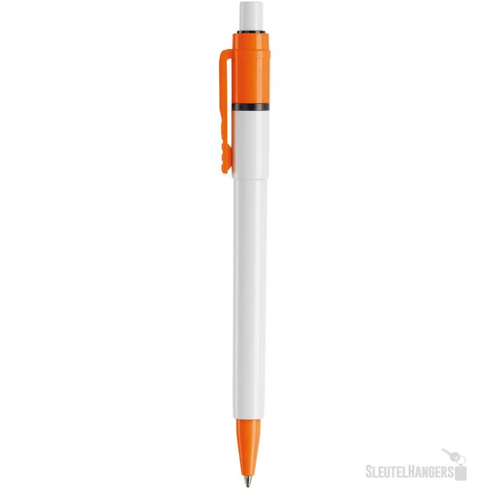Balpen Baron Colour hardcolour wit / oranje
