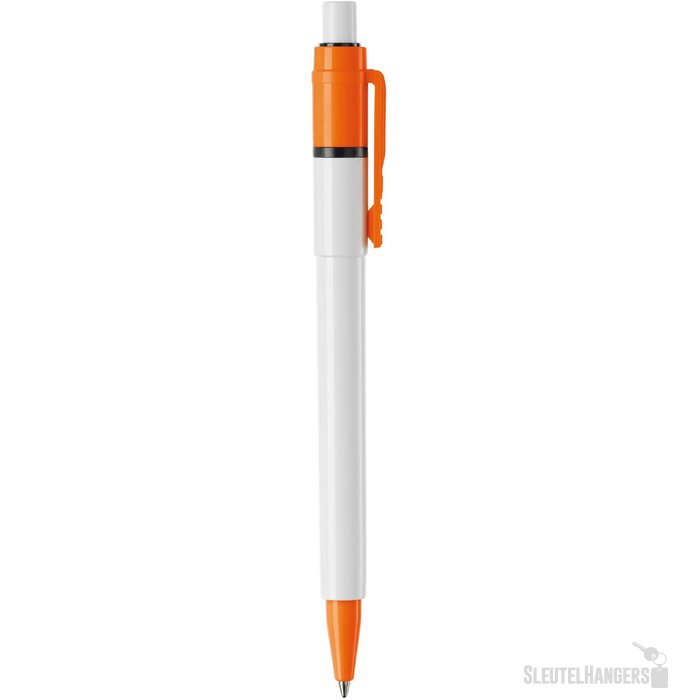 Balpen Baron Colour hardcolour wit / oranje