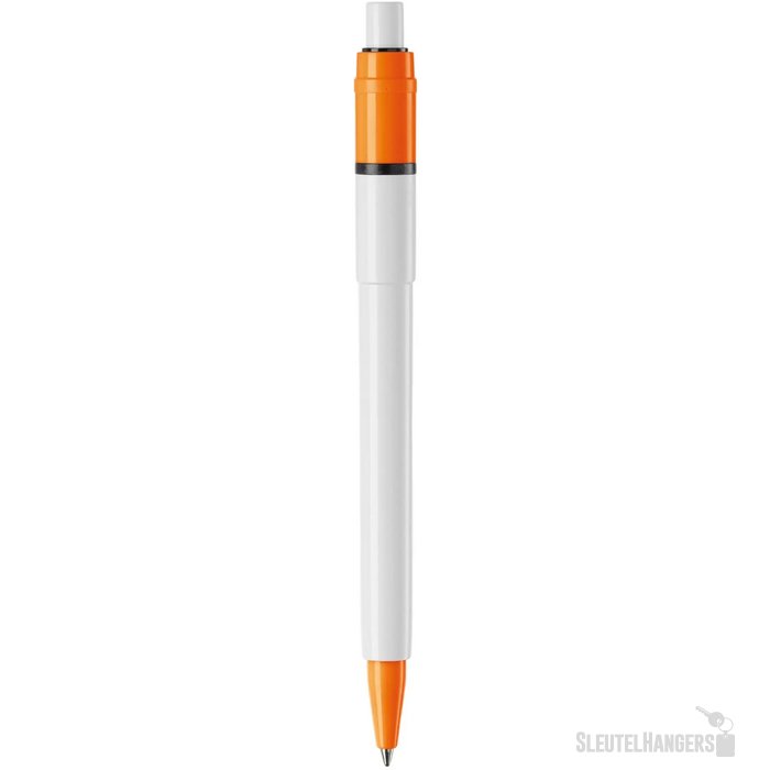 Balpen Baron Colour hardcolour wit / oranje